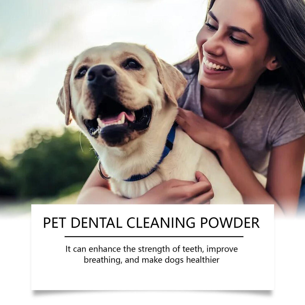 Dog Tooth Cleaning Powder Gently Cleans Tartar Stains And Freshens Breath