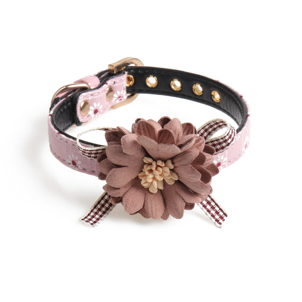 Pet Dog Collar - Floral Dog or Cat Collar