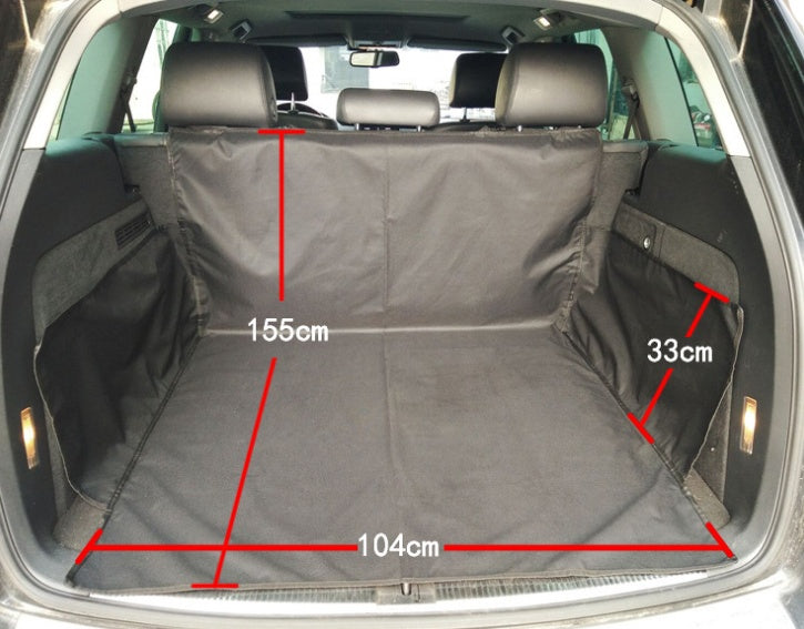 Waterproof Pet Seat Car Cover - Pawprint Pattern Dog Transporters Hammock Protector with Safety Belt