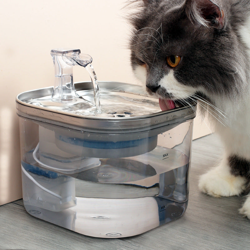 Stainless Steel Automatic Circulation Water Dispenser Intelligent Pet Water Fountain