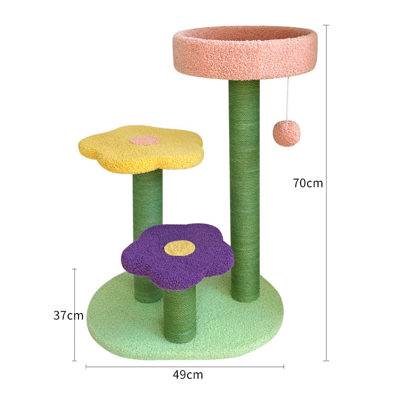 Cat Tower Scratch Board - Wear-resistant Cat Climbing Tree