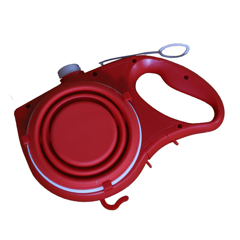 Dog Leash with Water and Cup