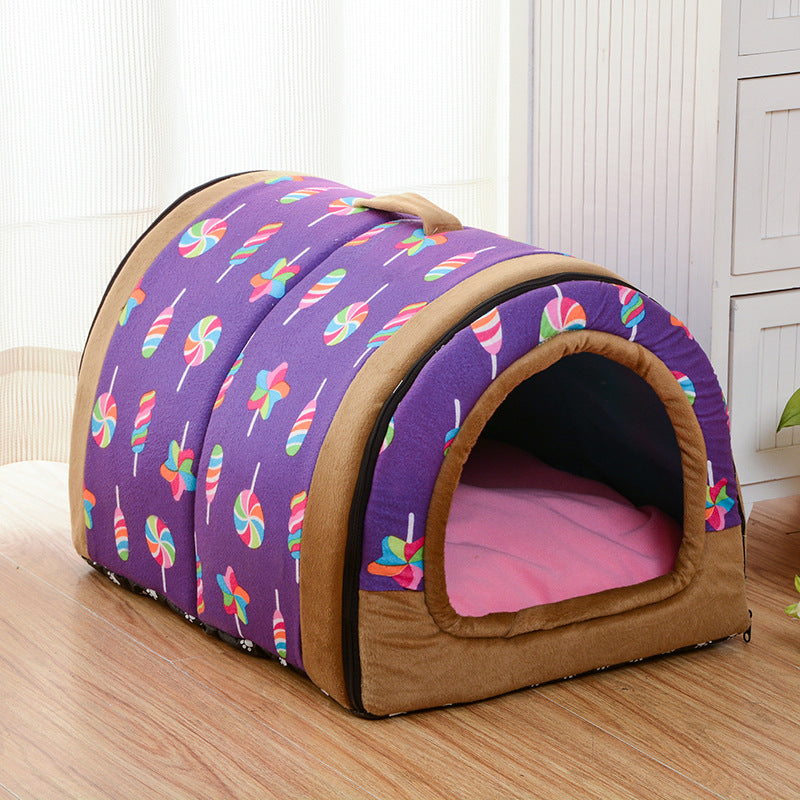 Tunnel pet house pet bed