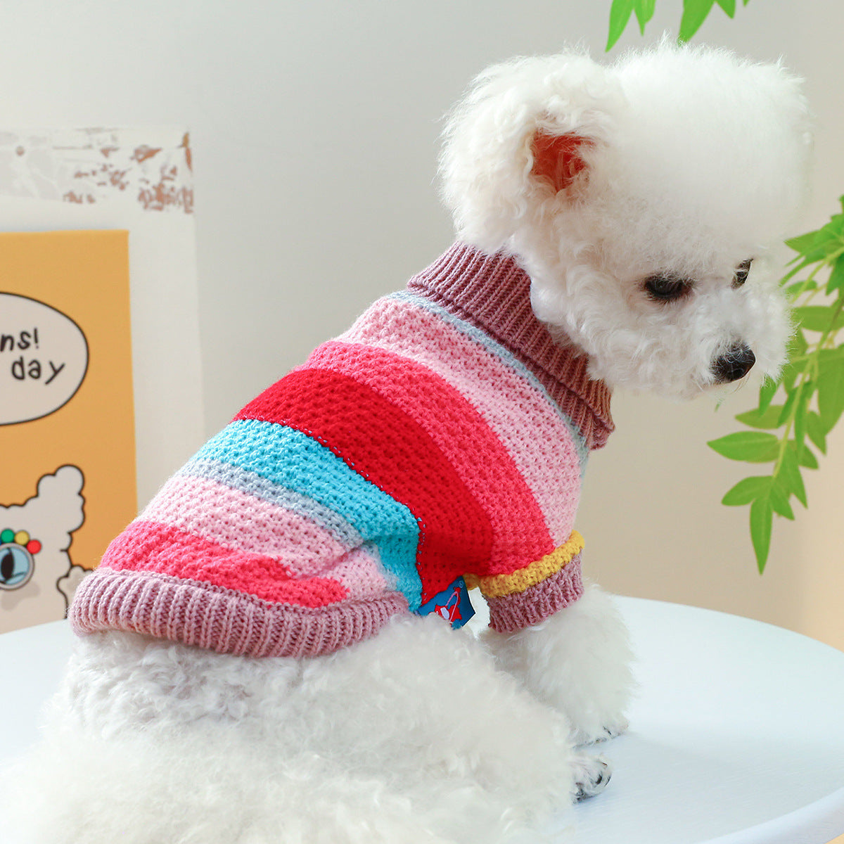 Color Striped Comfortable Pet Sweater