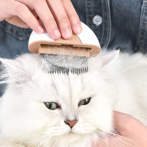 Steel Alloy Cat Hair Brush - Pet Grooming Comb For Matted Hair