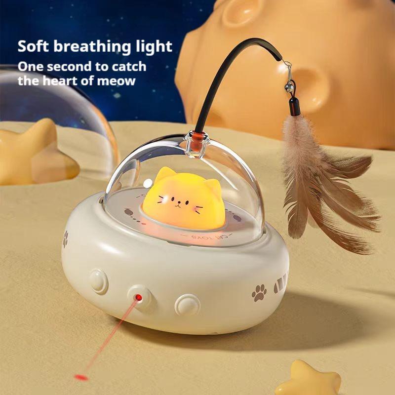 Smart Electric Cat Car With Automatic Laser Pointer - Cat Fun, Energy-Saving Product