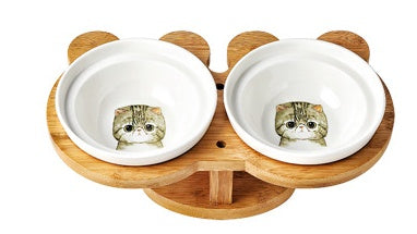 Elevated Ceramic Pet Food Bowl