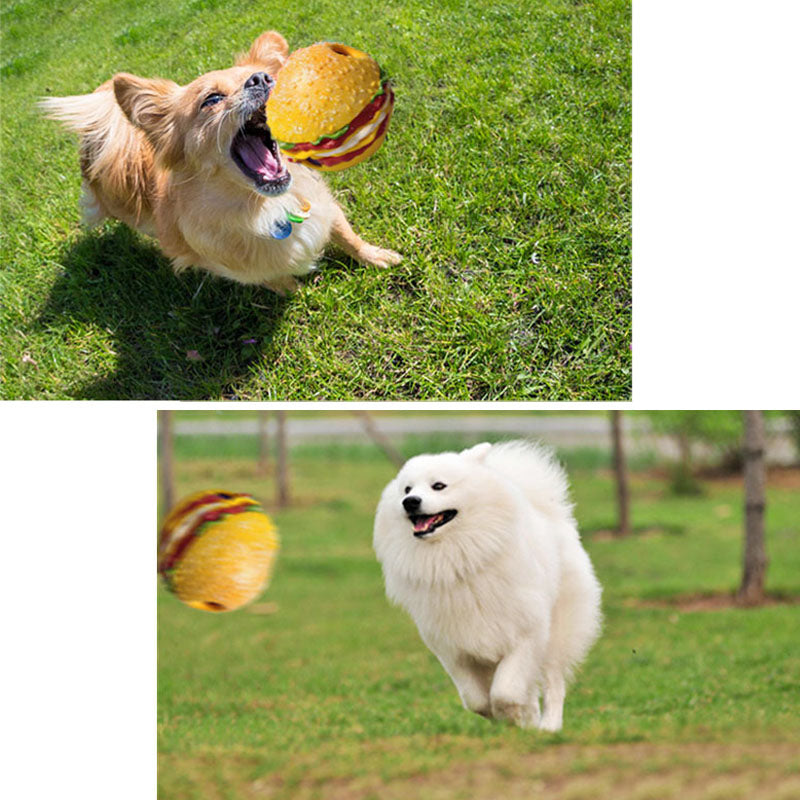 Dog Sound Ball Toy - Burger