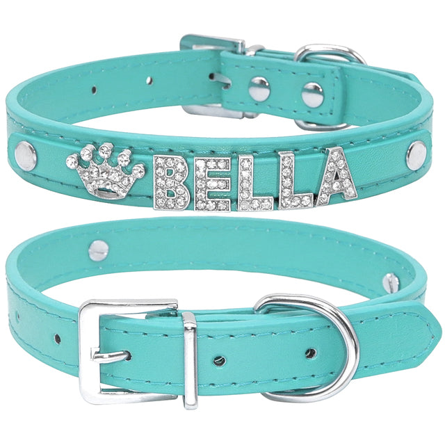 Personalized Cat Collar Rhinestone Puppy Small Dogs Collar