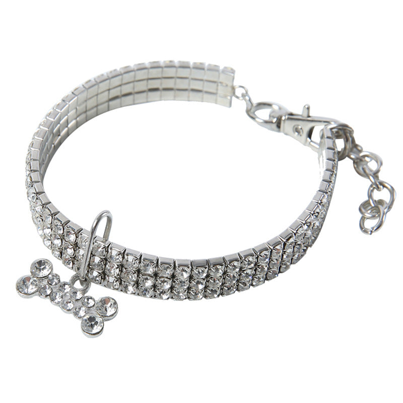 Bling Rhinestone Dog Collar Crystal Pet Collar