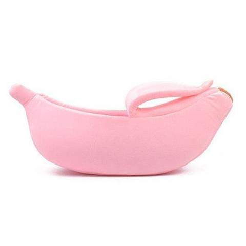 Banana Shape Pet Bed - Warm Nest for Dogs & Cat