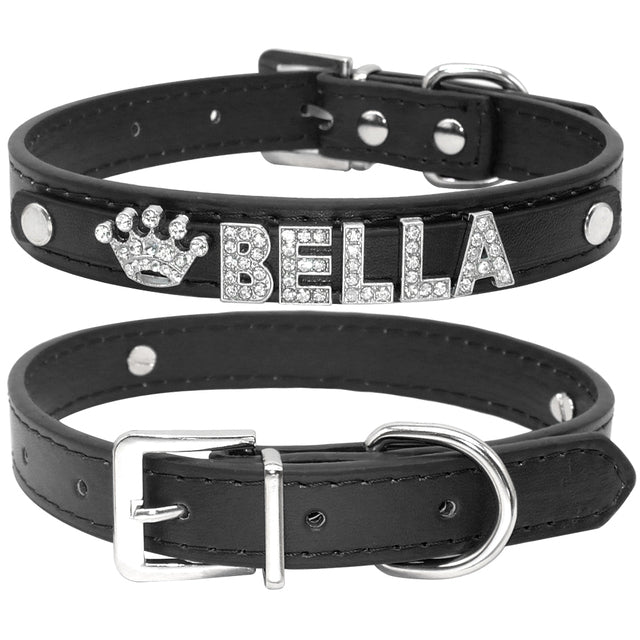 Personalized Cat Collar Rhinestone Puppy Small Dogs Collar
