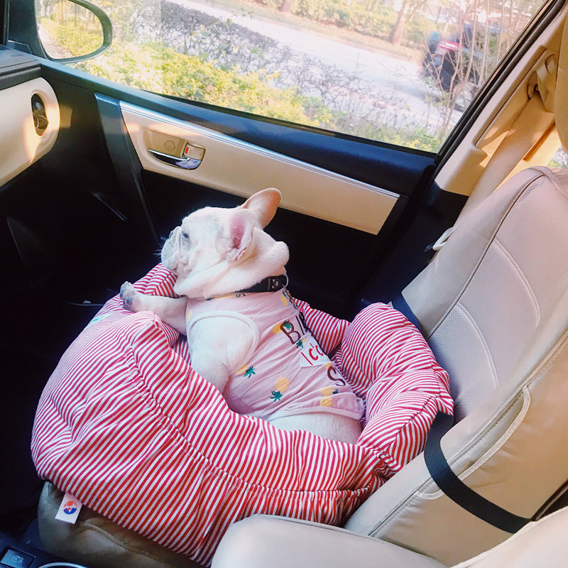 Travel car seat small dog cushion