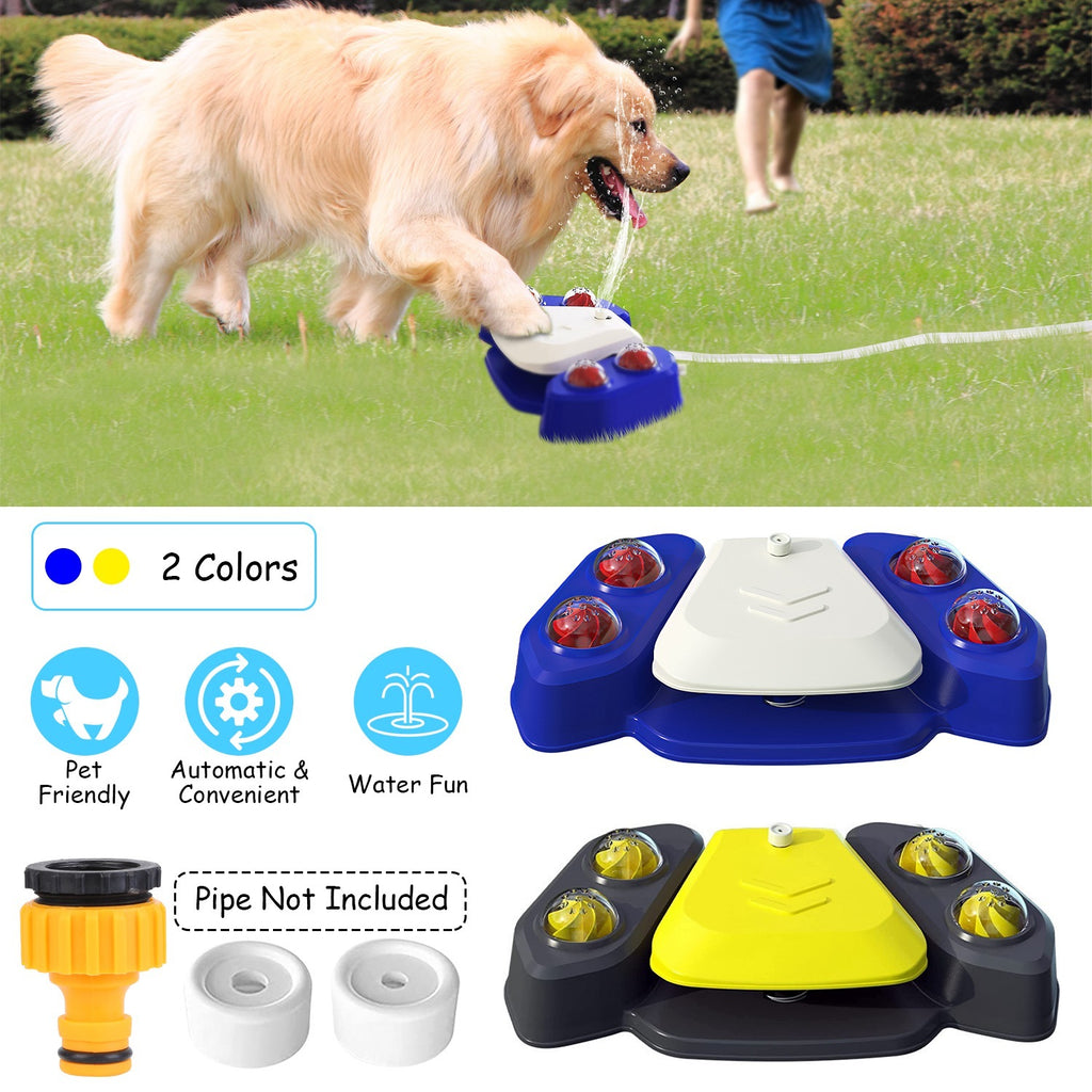 Dog Water Fountain Outdoor Step Activated Sprinkler