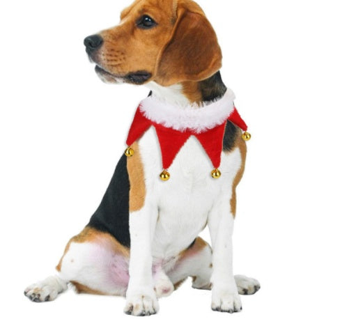 Cute Dog Cat Costume Christmas Cloak Pet Headwear and Scarf