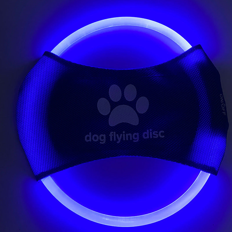 Dog Flying Discs Light Glowing LED LuminousTraining Interactive Toys Game Flying Discs Dog Toy Pet Dog Accessories Pet Products