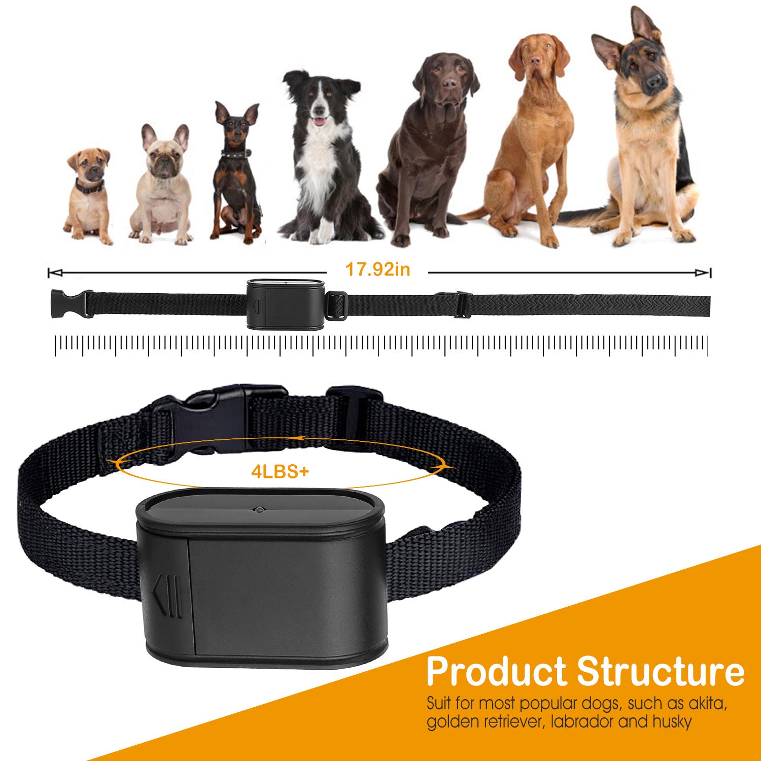 1Set Electric Dog Fence System Pet Tone Shock Boundary Containment Water Resistant Collar Receiver For Small Medium Large Dog