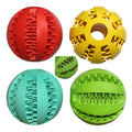 Rubber Food Ball Bite Resistant Dog Toy Mint Flavor Watermelon Tooth Ball Molar Toy