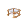 Double Glass Pet Food Bowl