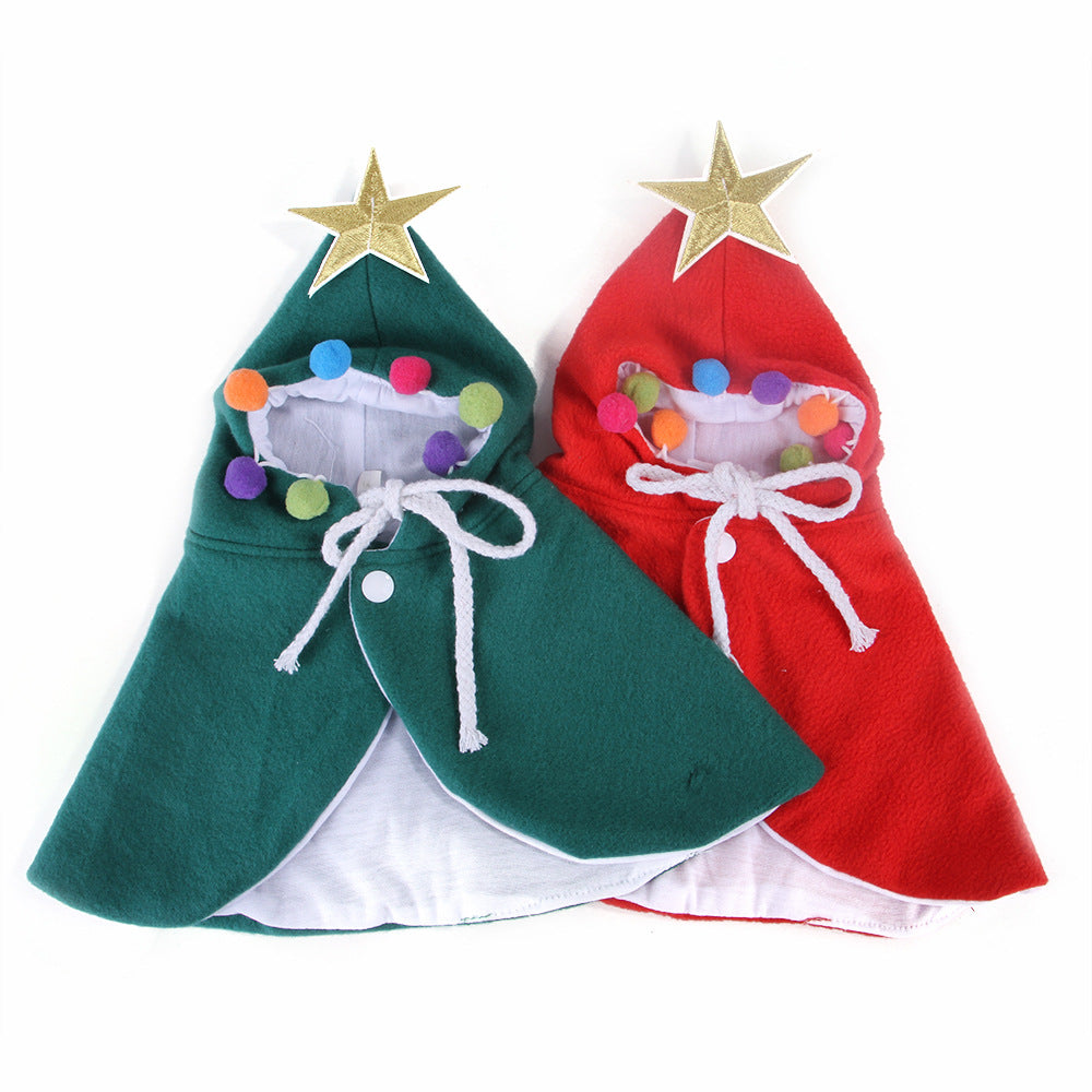 Christmas Cat Cloak - Pet Clothing