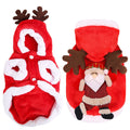 Pet Christmas Santa Claus Reindeer Antlers Costume