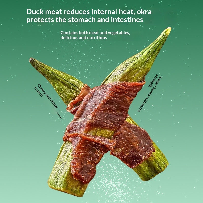 Dog Treats Duck Okra Nutritious Chews