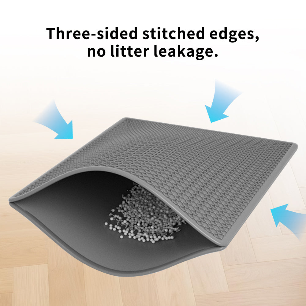 Premium Cat Litter Mat - Waterproof Base & Non-Slip Backing