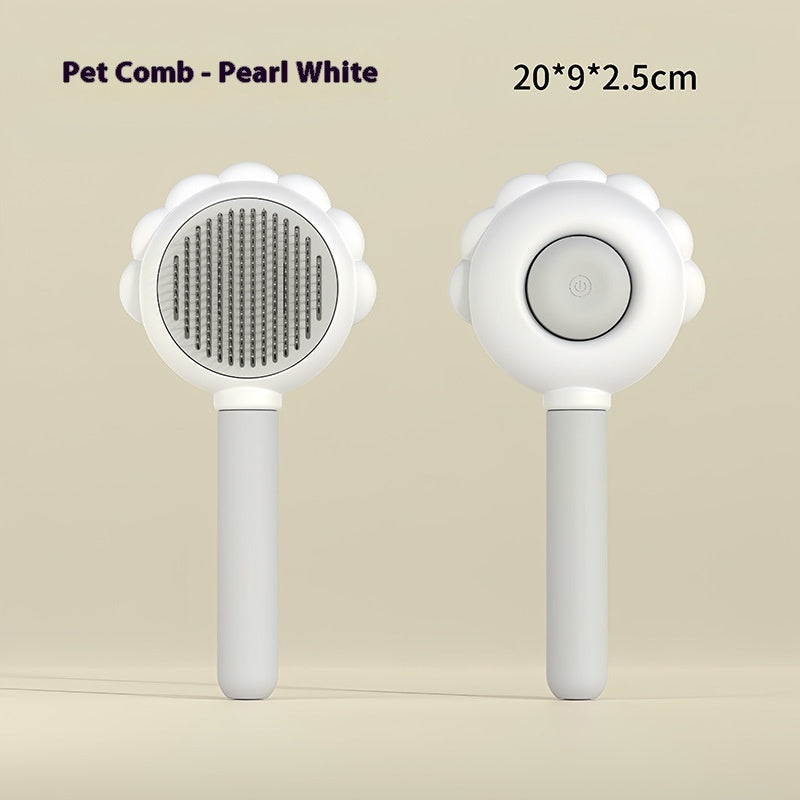 2 In 1 Self Cleaning Pet Brush Comb with Spray