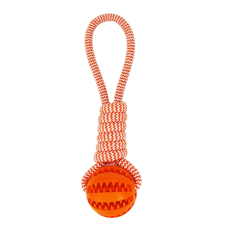 Hemp Rope Rubber Ball Chew Toy