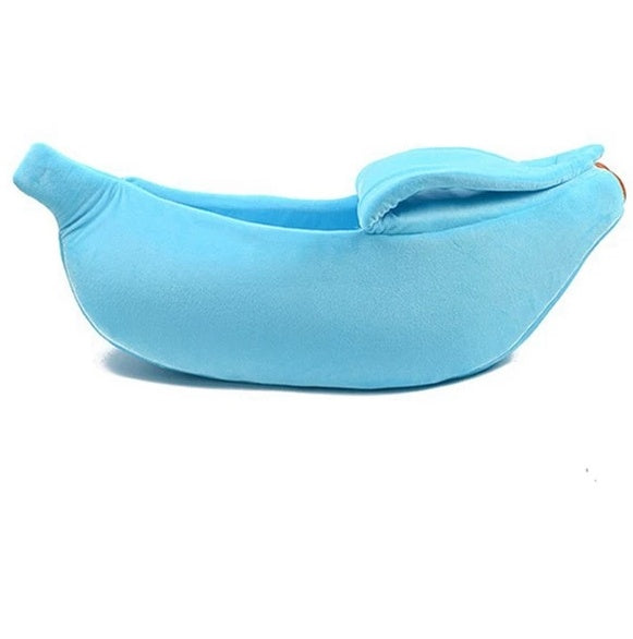 Banana Shape Pet Bed - Warm Nest for Dogs & Cat