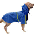 Large Dog Raincoat  Reflective Waterproof Cape