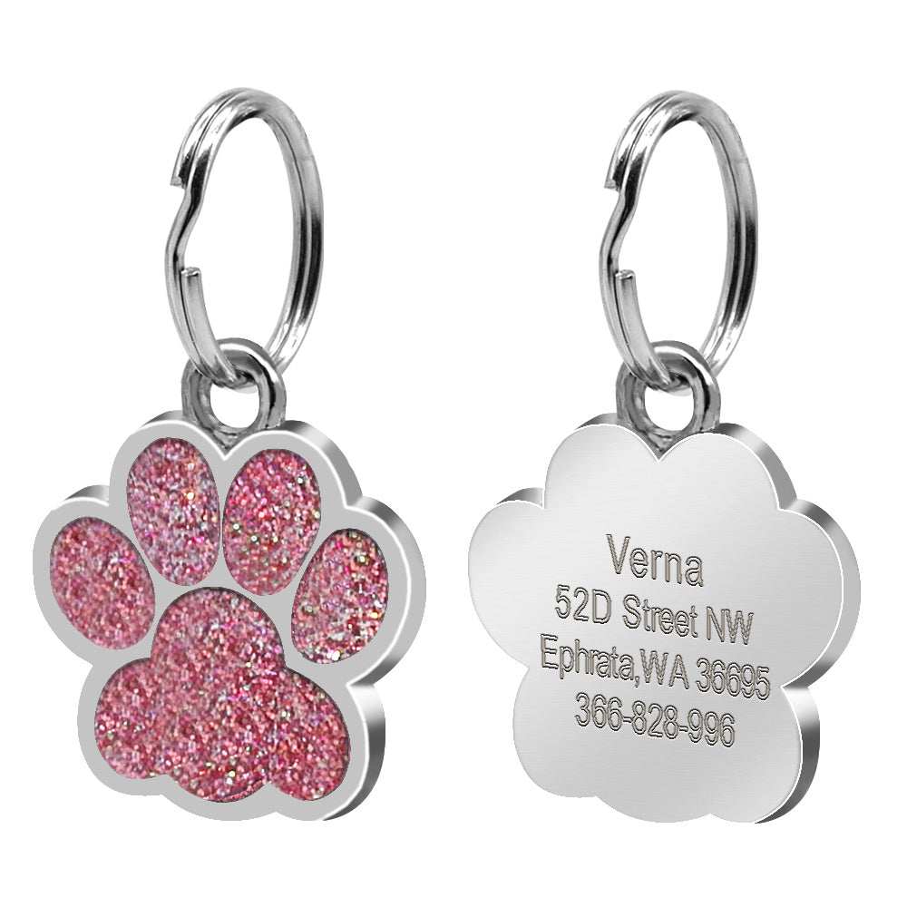 Pet Tag Footprint Dog
