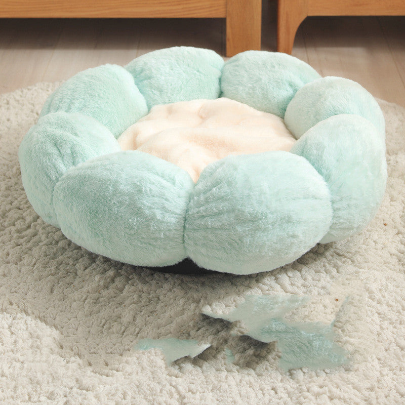 Pet Bed Mat New Pet Soft Dog Cat Blanket  Flower Shaped Dog bed