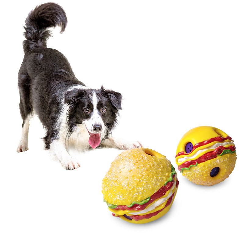 Dog Sound Ball Toy - Burger