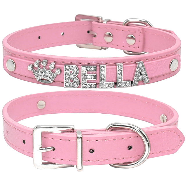 Personalized Cat Collar Rhinestone Puppy Small Dogs Collar