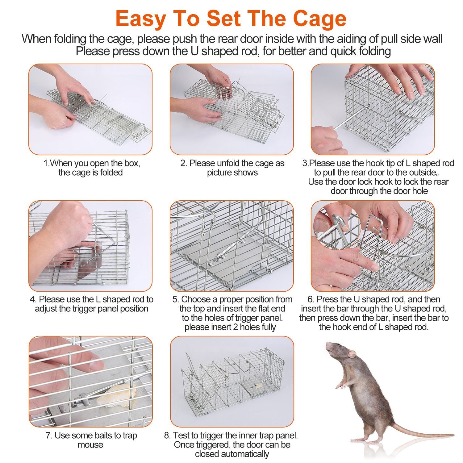 Humanized And Reusable Mouse Traps Are Safe And Suitable For Families, Children, Pets, And Easy To Install. They Are Banned From Sale On Amazon Platform