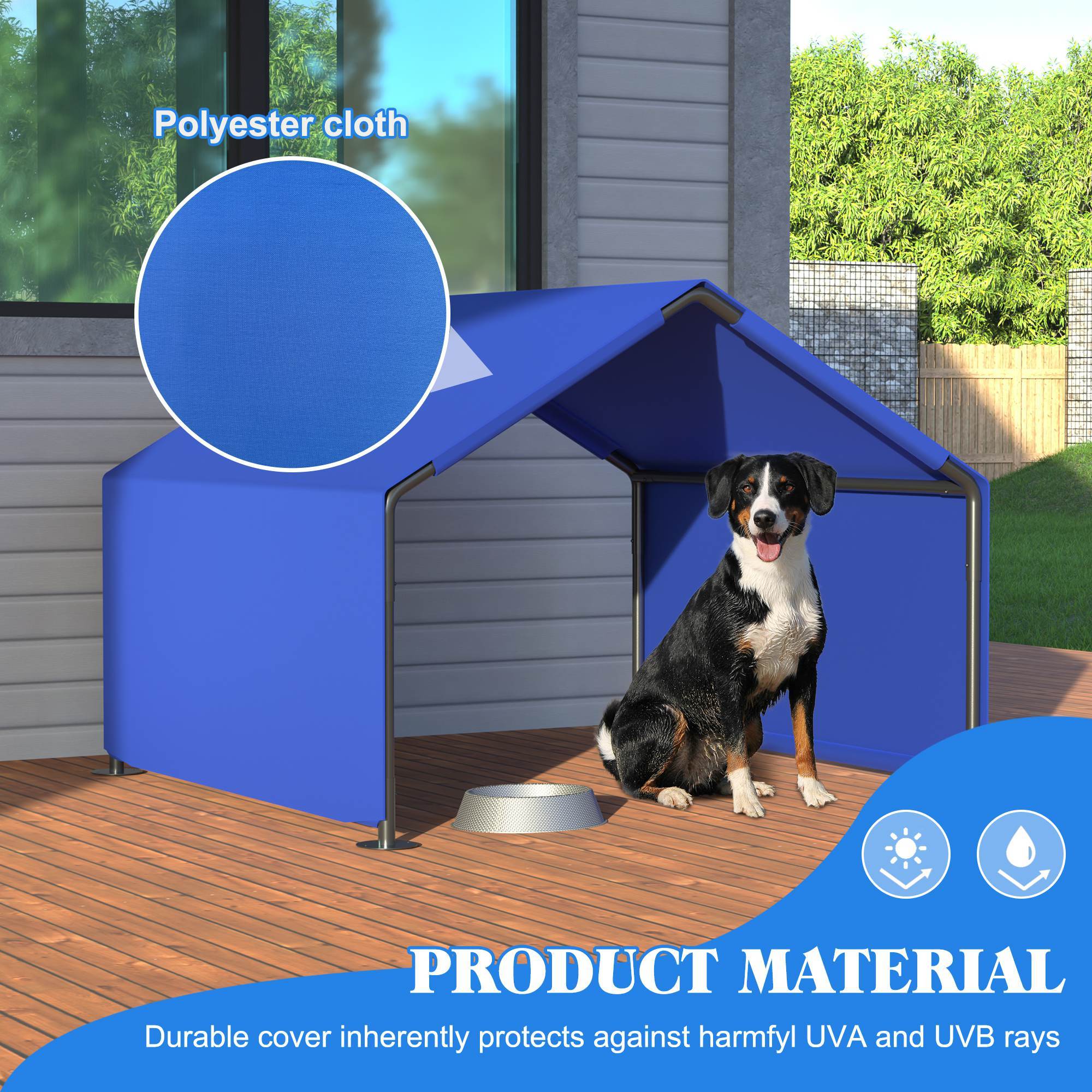 Dog Shade Shelter Outdoor Tent For Small Medium Dogs, Waterproof Sun Protection Pet House For Dogs, Small Animals And Livestock