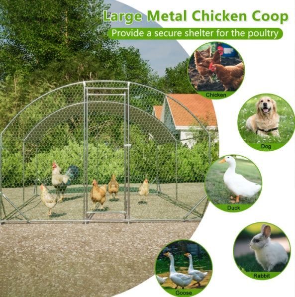 10x13 Foot Dome Chicken Coop