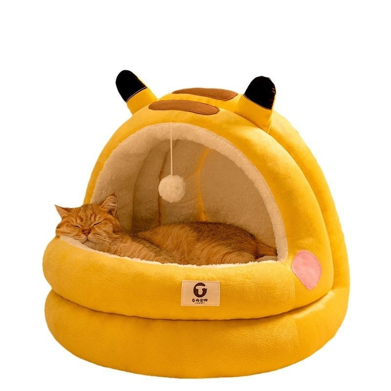 Cat Nest Four Seasons Universal Winter Warm Semi-closed Bed