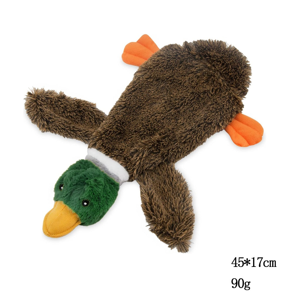 Wild Duck Stuffless Squeaky Dog Toy