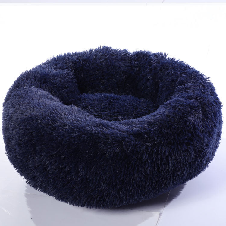 Round Plush Dog Bed