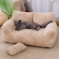 Luxury Sofa Winter Warm Pet Bed Comfortable Plush Pet Nest, M-2XL