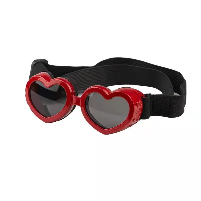 Heart Shaped Pet Goggle Sunglasses