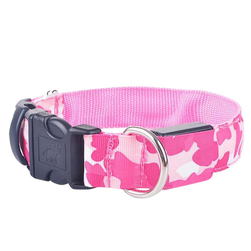 Camouflage LED Illuminated Dog Collar