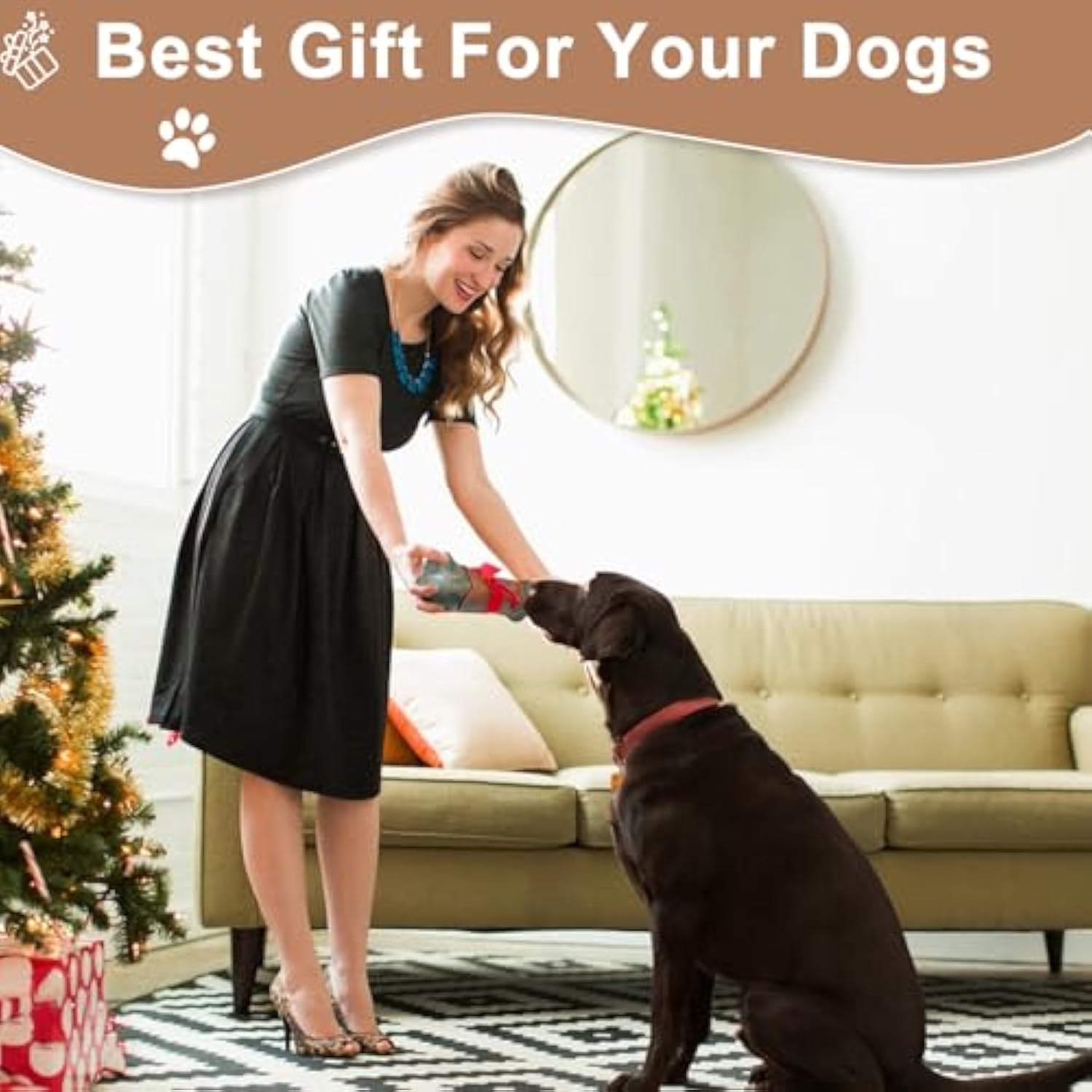 Tough Dog Toys For Aggressive Chewers Large Breed Indestructible - Durable Dog Chew Toys For Large Dogs Bacon Flavor