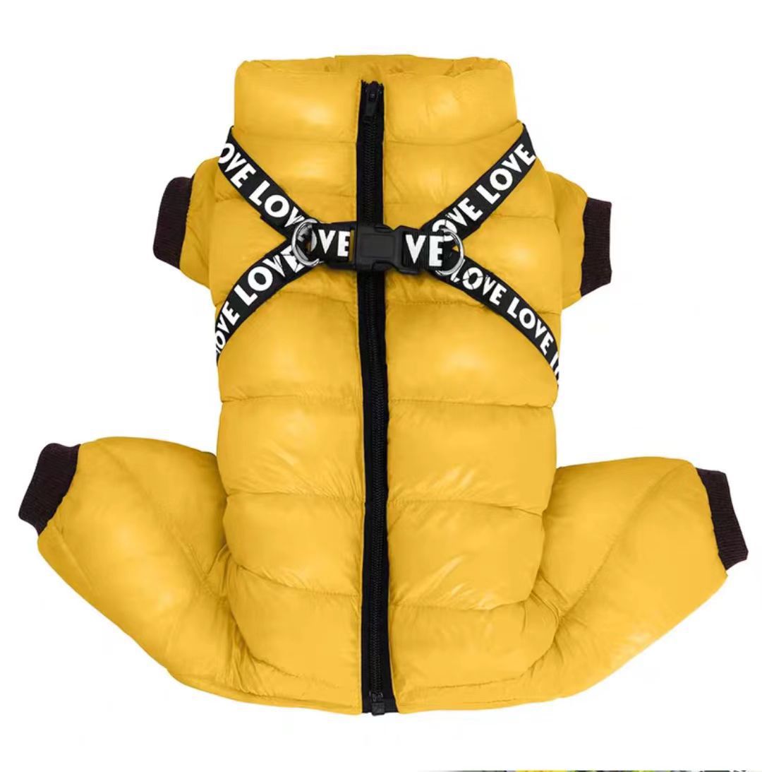 Thick Windproof Four-leg Pet Parka