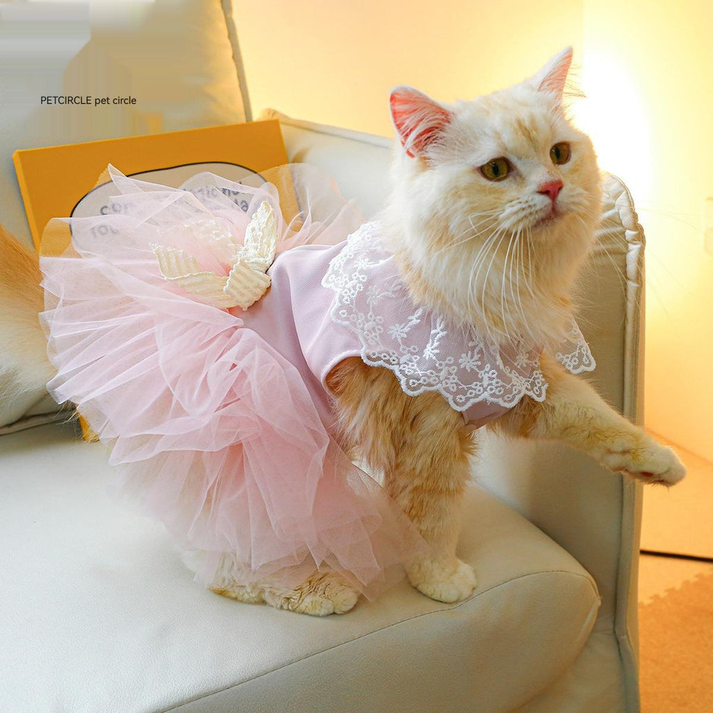 Pet Clothing Cat Clothes Lace Cat Dress
