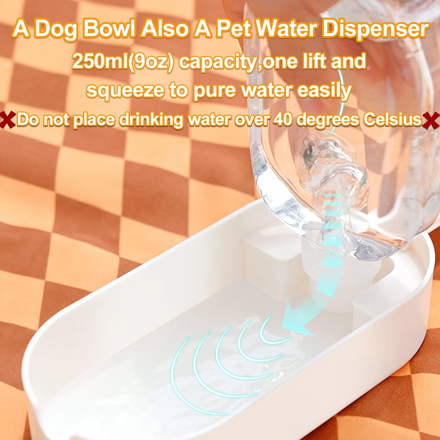 Dog Water Bottle & Bowl 2-in-1 Food Container Large Enough For Dog Treats Steak Sticks Bars Portable Pet Water Dispenser For Hiking Travel Cat Bowls