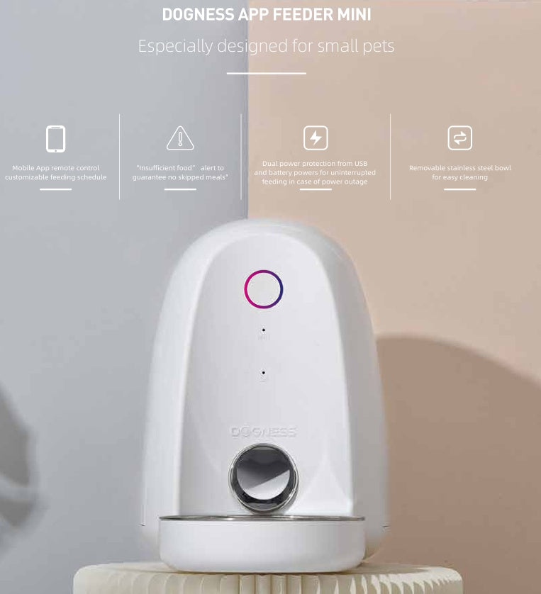 2L Automatic WiFi Smart App Feeder Food Dispenser for Small Dogs and Cats