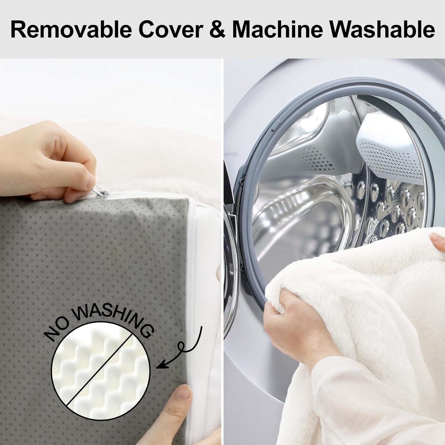 Orthopaedic Dog Bed For Small Or Medium Dogs - 34.6 Inches Egg Foam Sofa With Removable Washable Cover & Non-Slip Bottom, Large, Beige